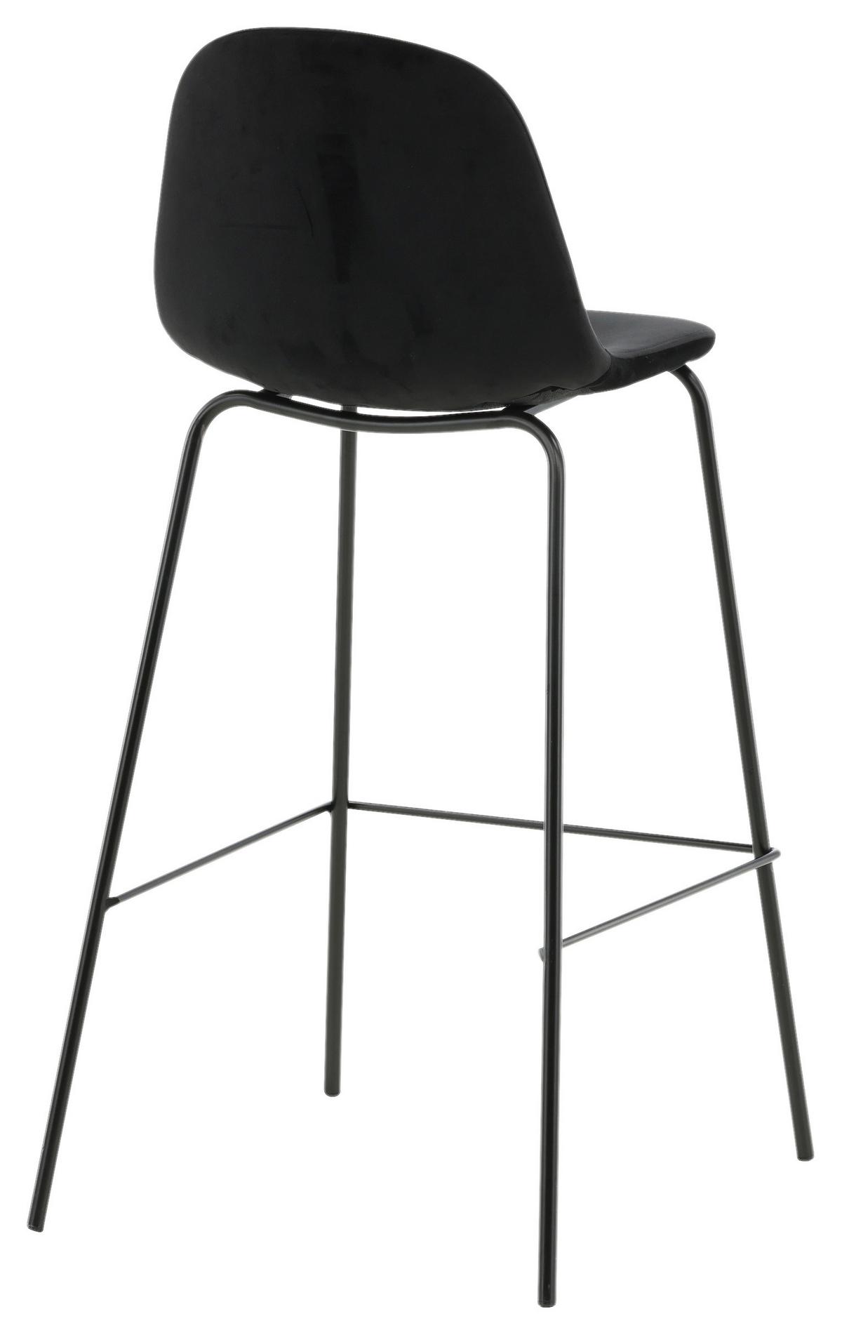 BARHOCKER-SET POLAR - Schwarz, Design, Textil/Metall (41.5/105/43cm) - Livetastic