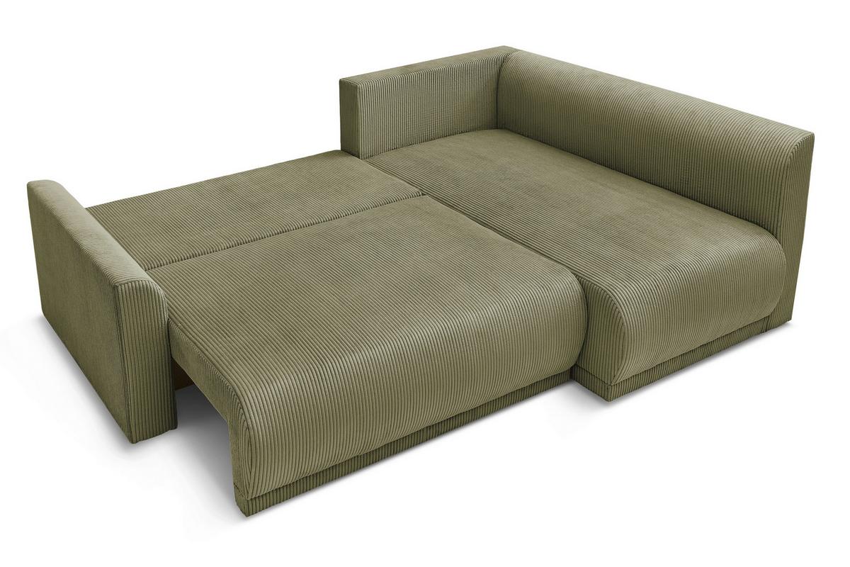 Coltar Kim - măsliniu, Modern, lemn/textil (233/160cm) - Modern Living