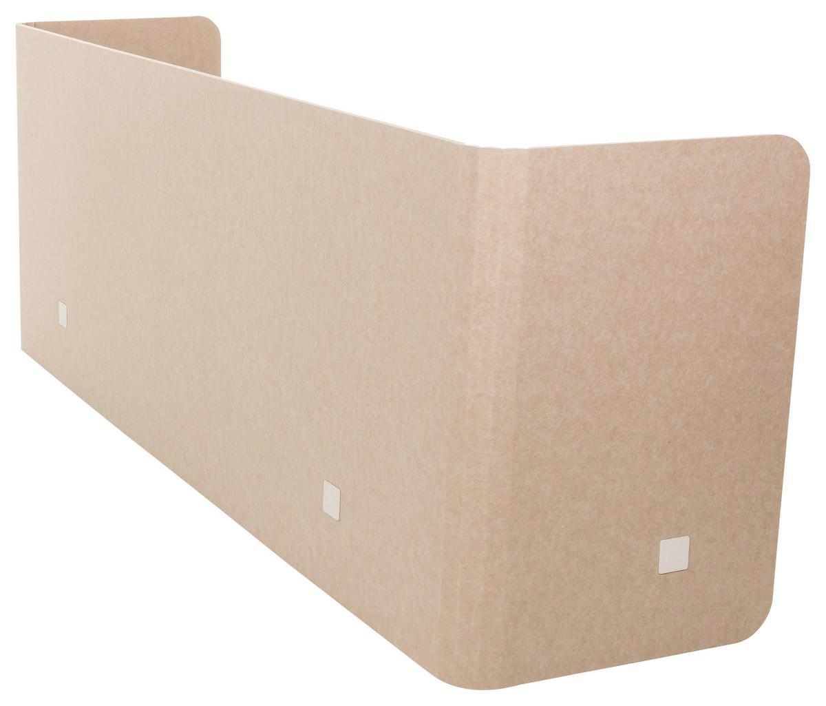 Pregradna Stena Flexmiut U, Bež - bež, Basics, kovina/umetna masa (160/40/2cm) - MID.YOU