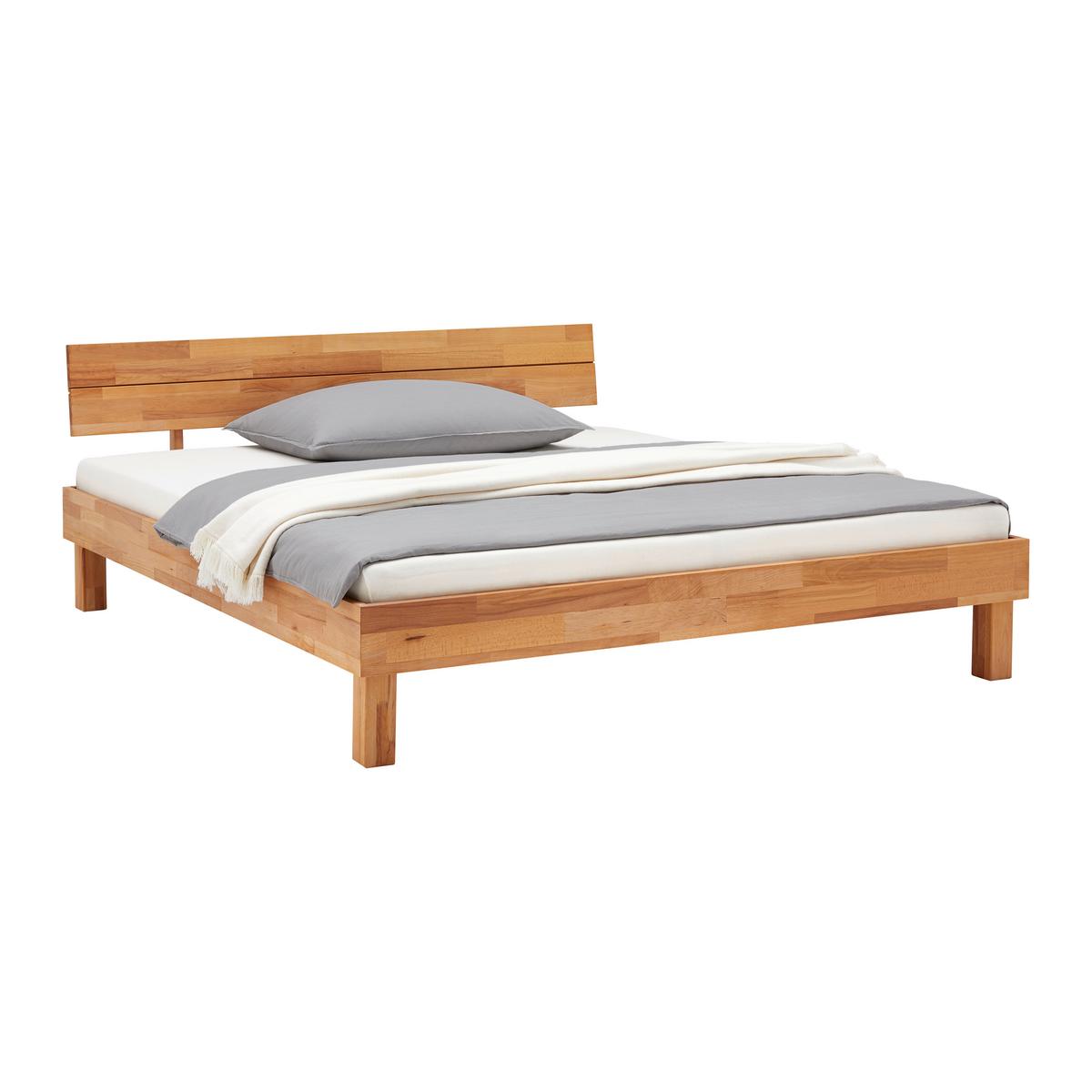Bett aus Massiv Holz ca. 180x200cm - Naturfarben, KONVENTIONELL, Holz (180/200cm) - Zandiara