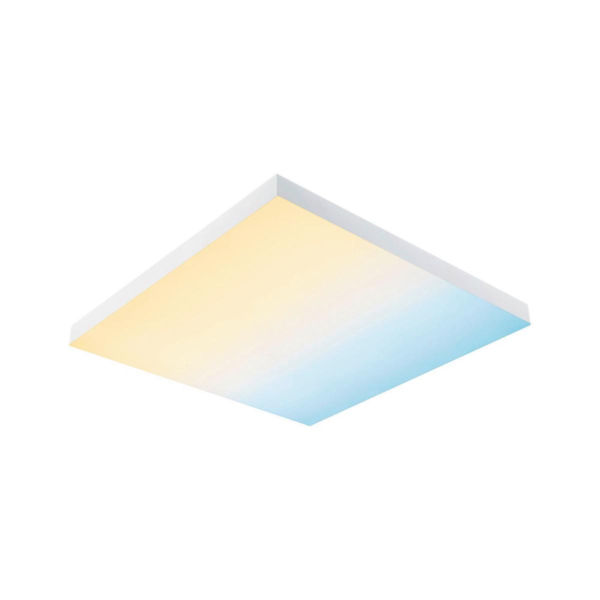 LED-Paneel Velora Rainbow in Weiß max. 19 Watt - Weiß, Basics, Metall (45/45/6,4cm) - Paulmann