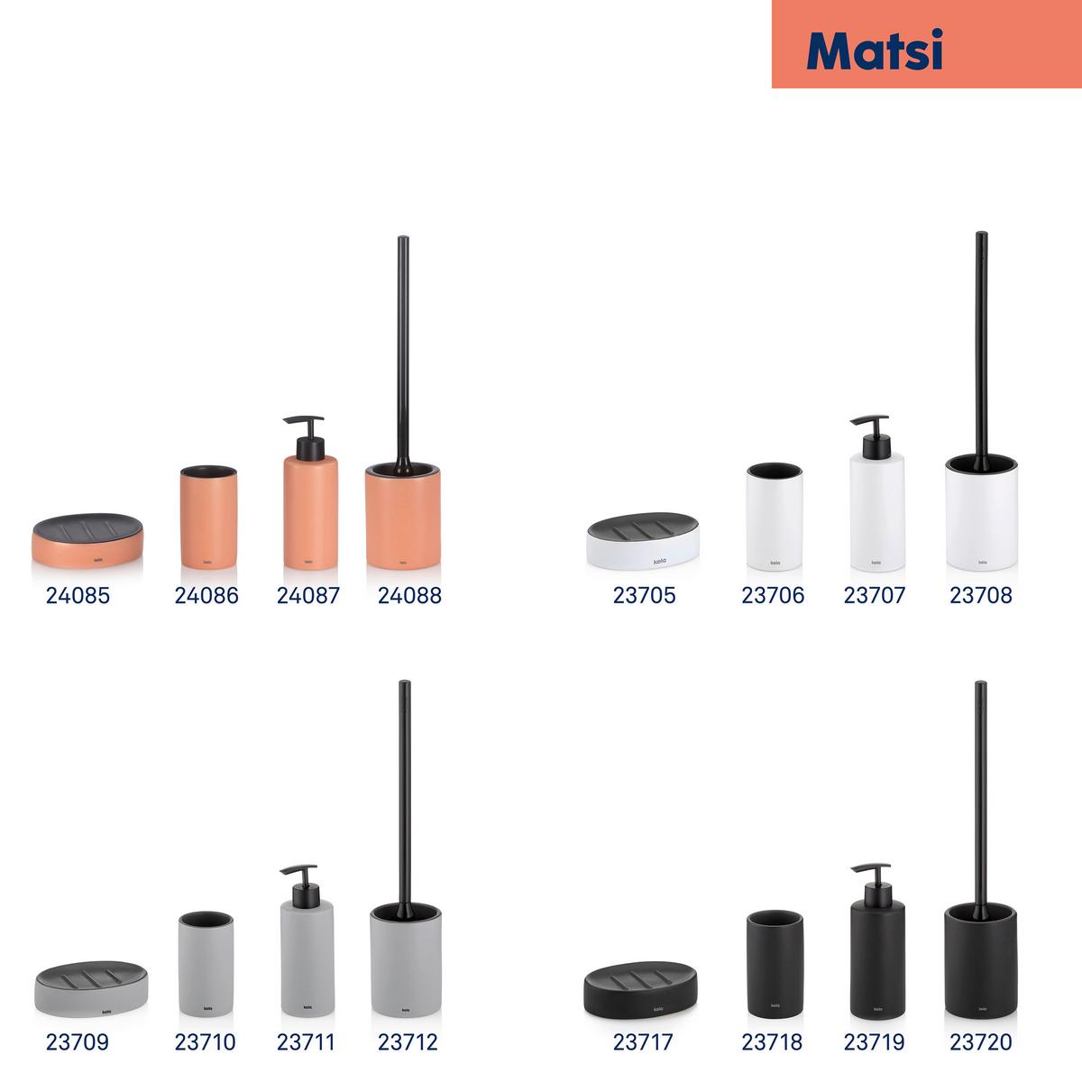 DOZOWNIK NA MYDŁO 23719 - czarny, Basics, ceramika (7/19,5cm) - Kela