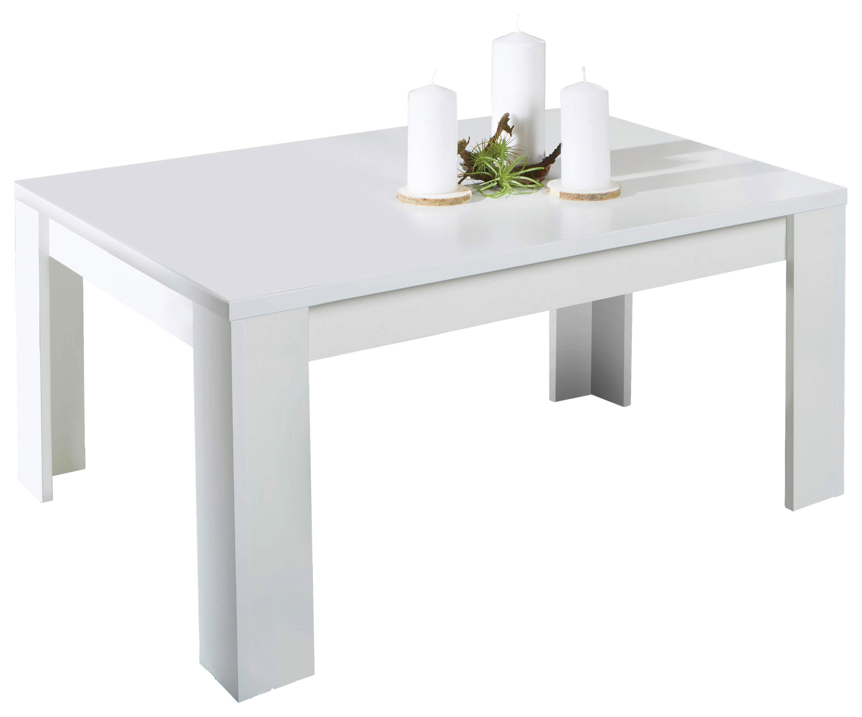 Dohányzóasztal Fehér Színű Dalos - fehér, Konventionell, faalapú anyag (90/45,5/50cm)