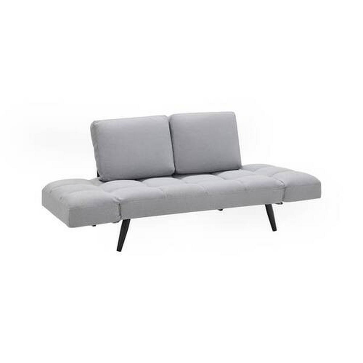 SOFA Z FUNKCJĄ SPANIA AURELIA - jasnoszary/czarny, Modern, metal/drewno (191/73/78cm) - Bessagi Home