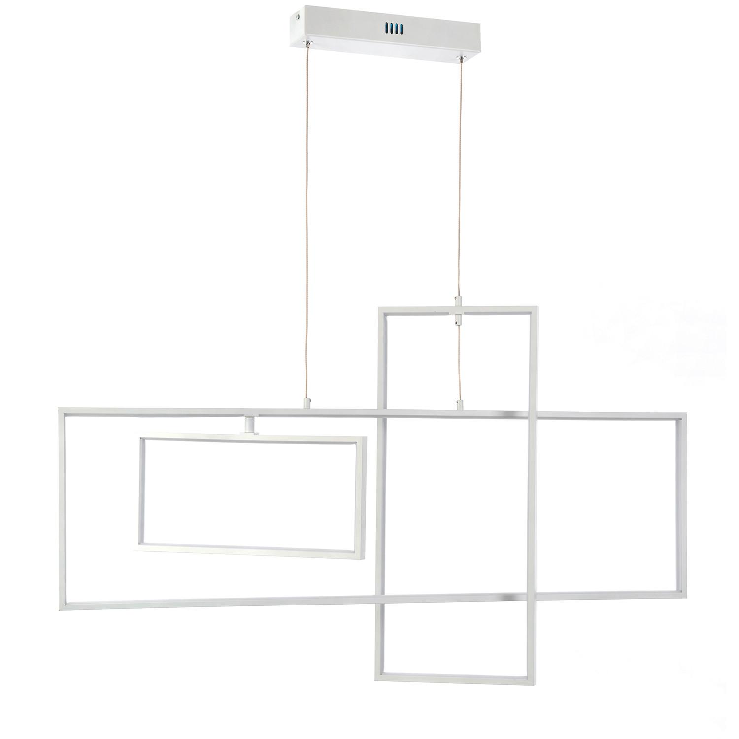 LED-Hängeleuchte Squid Weiß max. 60 Watt - Weiß, Design, Metall (90/2/100cm)