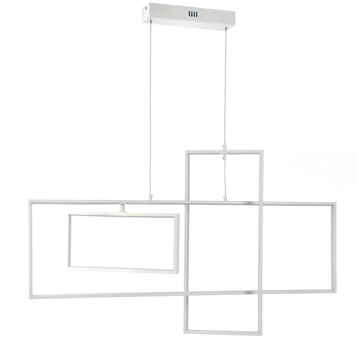 LED-Hängeleuchte Squid Weiß max. 60 Watt - Weiß, Design, Metall (90/2/100cm)