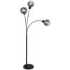 LAMPADAIRE GITTI - noir, MODERN, métal/matière synthétique (63/160cm) - Mömax