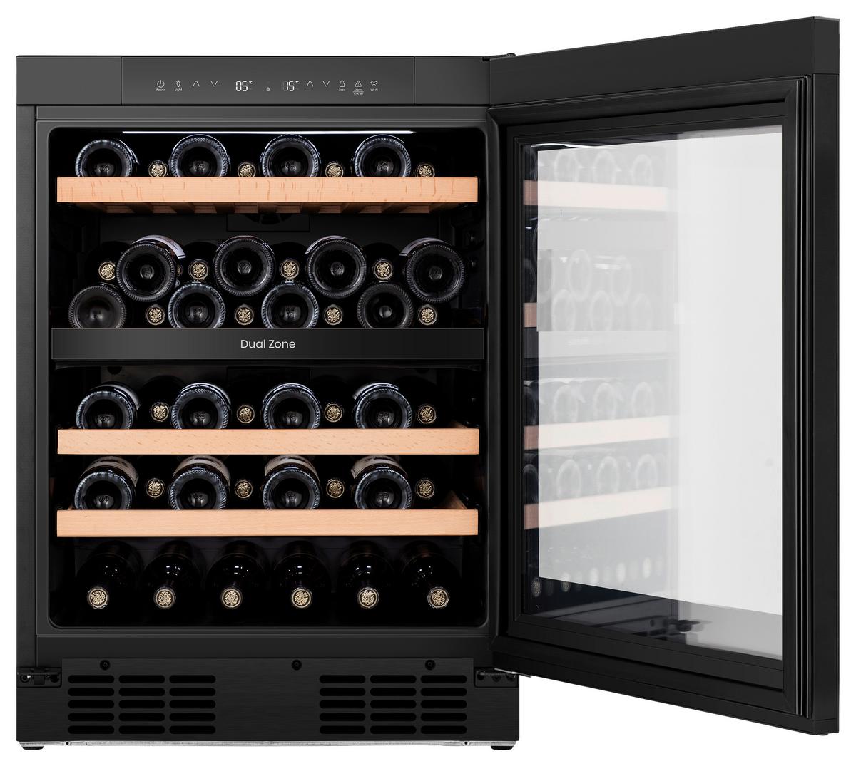 Weinkühlschrank RW3N122GALF Schwarz - Schwarz, Glas/Holz (59,5/93,8/57,5cm) - Gorenje