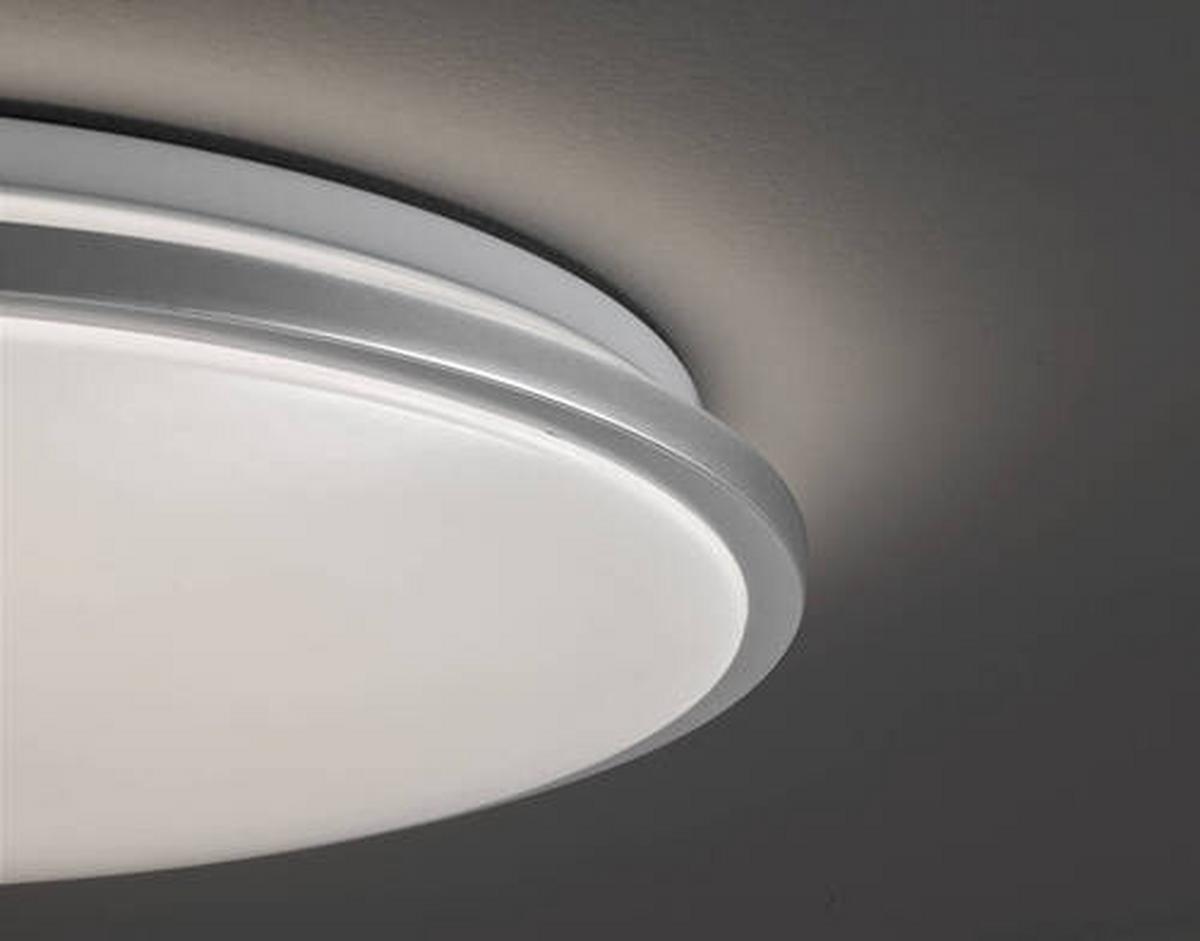 LAMPA SUFITOWA LED 20812 - kolor srebrny/biały, Design, szkło (40cm) - Fischer & Honsel