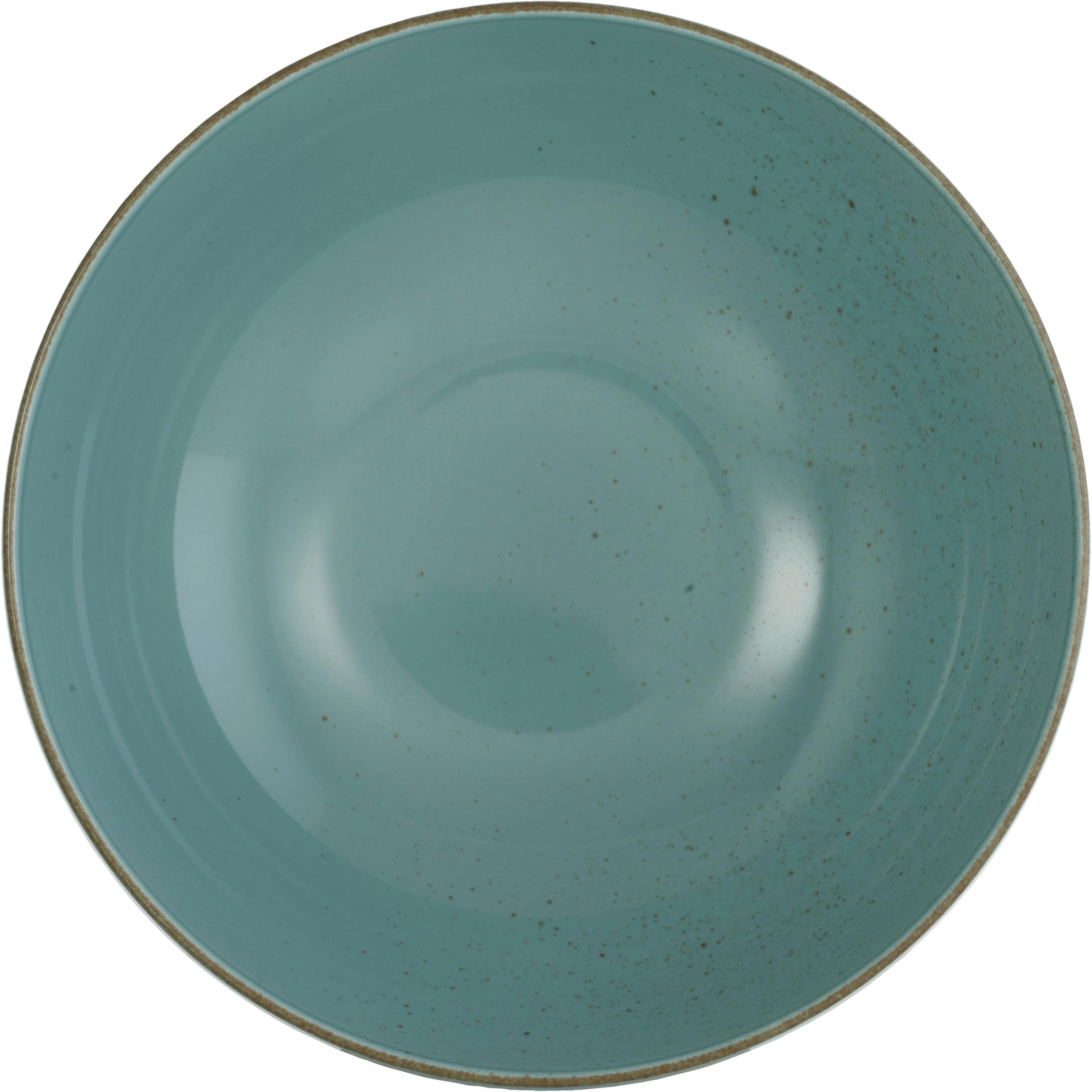 Salatschüssel Capri aus Porzellan Ø ca. 25cm - Grün, Modern, Keramik (25/25/8cm) - Premium Living