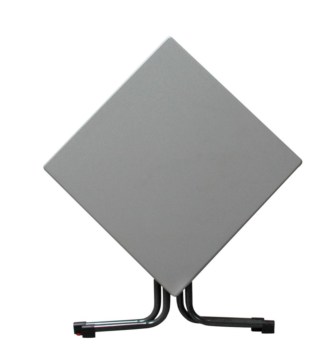 Vrtna Zložljiva Miza Acamp, Siva - siva/antracit, Basics, kovina/leseni material (80/80/72cm) - Gardenson
