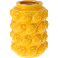 Váza Lemons - sárga, kerámia (14/19cm)