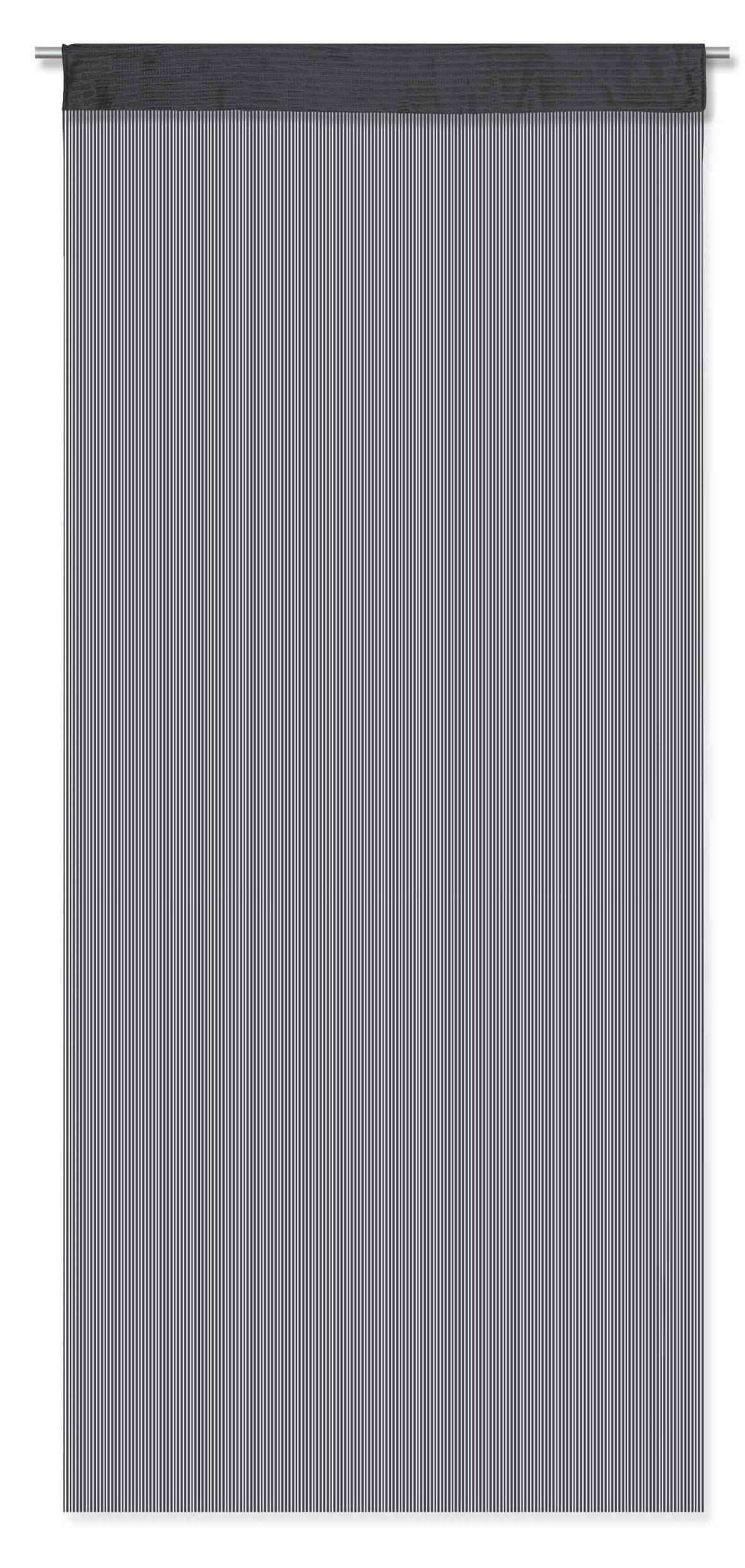 Zsinórfüggöny Hammer - fekete, textil (90/245cm) - Best Price