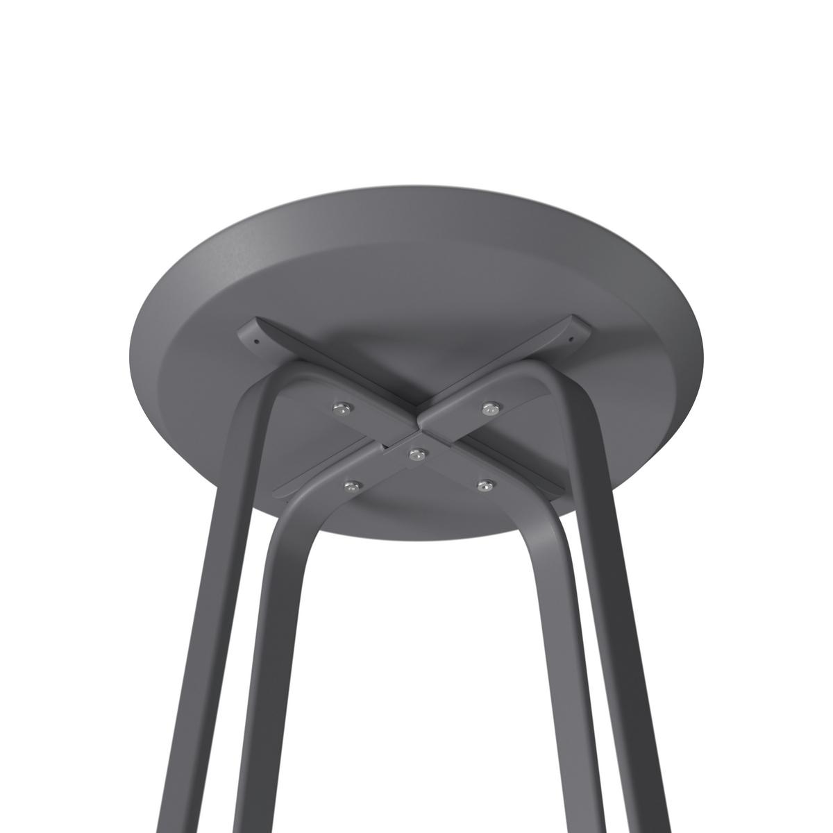 STOLIK BOCZNY KATI - antracytowy, Design, metal (40/40/46cm) - Ambia Garden