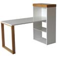 Schreibtisch Weiß - Weiß, LIFESTYLE, Holzwerkstoff (140/114/63,8cm) - Premium Living Schreibtisch Weiß - Weiß, LIFESTYLE, Holzwerkstoff (140/114/63,8cm) - Premium Living