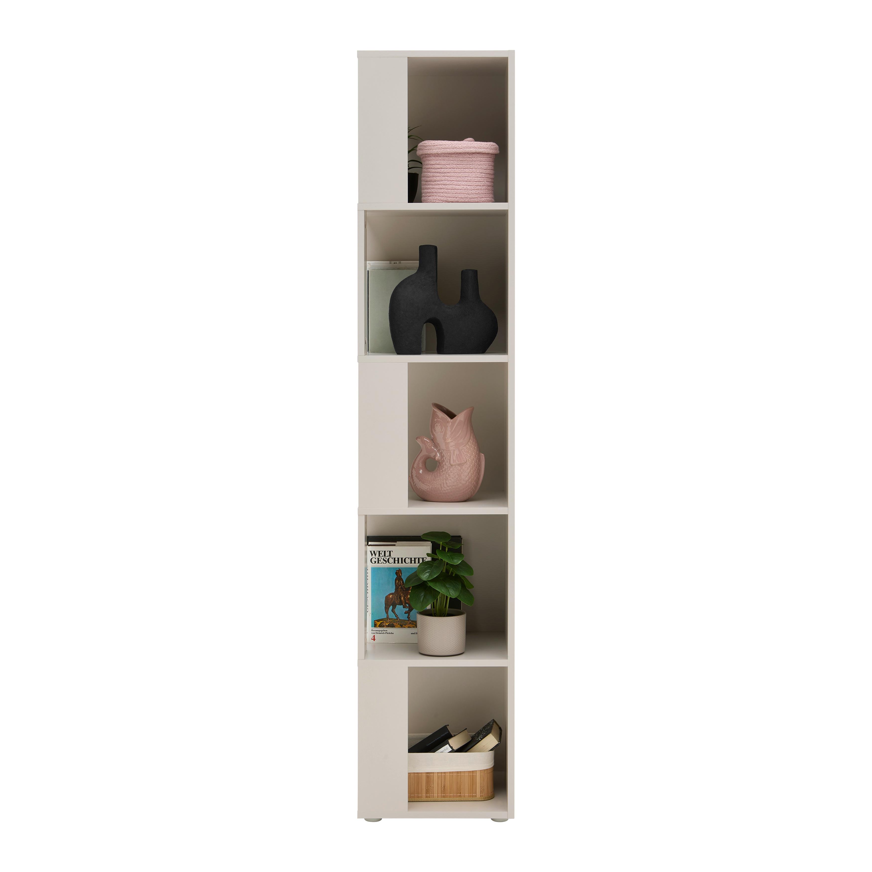 ÉTAGÈRE D'ANGLE KORNEL -EXKLUSIV- - cachemire, MODERN, matériau en bois (38/186,2/38cm) - Mömax
