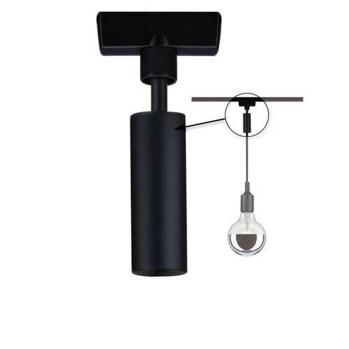 Schienensystem-Adapter Urail in Schwarz - Schwarz, Design, Kunststoff/Metall (2,3/12cm) - Paulmann