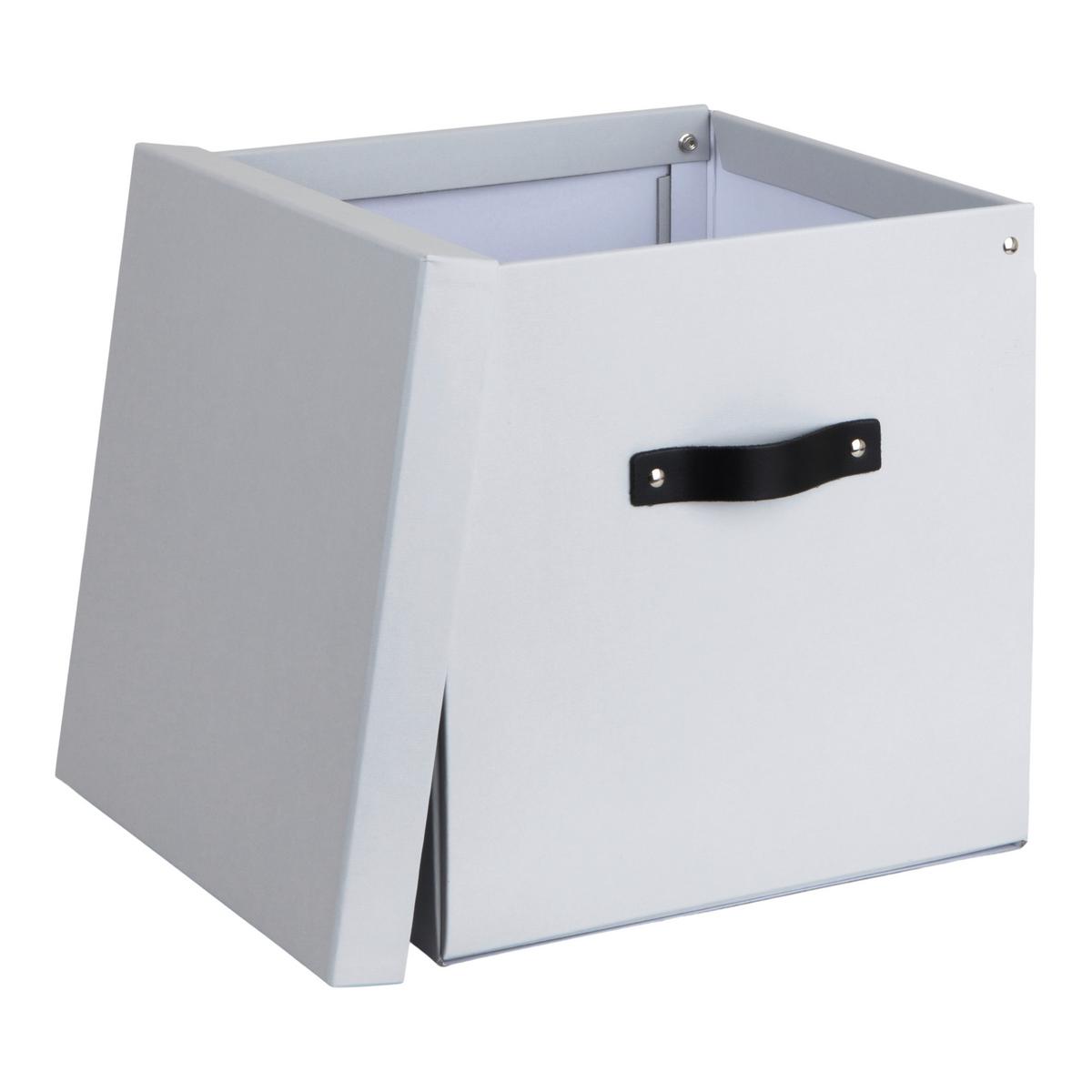 POJEMNIK DO PRZECHOWYWANIA 990154633LEA000 LOGAN KD BOX - jasnoszary/szary, Basics, karton/papier (31/31/31cm)