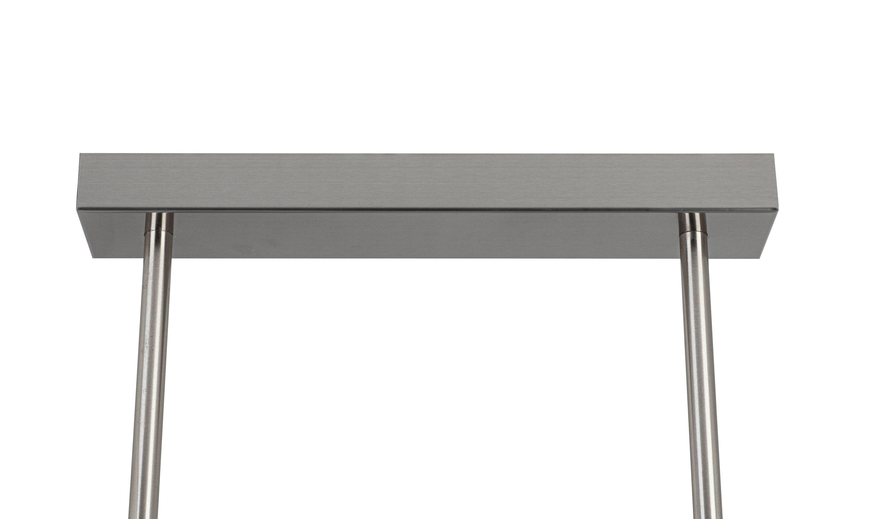 Deckenleuchte Bulbi Weiss/Nickelfarben max. 9x10 W - Weiss/Nickelfarben, Modern, Glas/Kunststoff (90cm) - Mömax