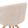 STOL FRIDA - beige/ekfärgad, Modern, metall/trä (57/76/57cm) - Mömax