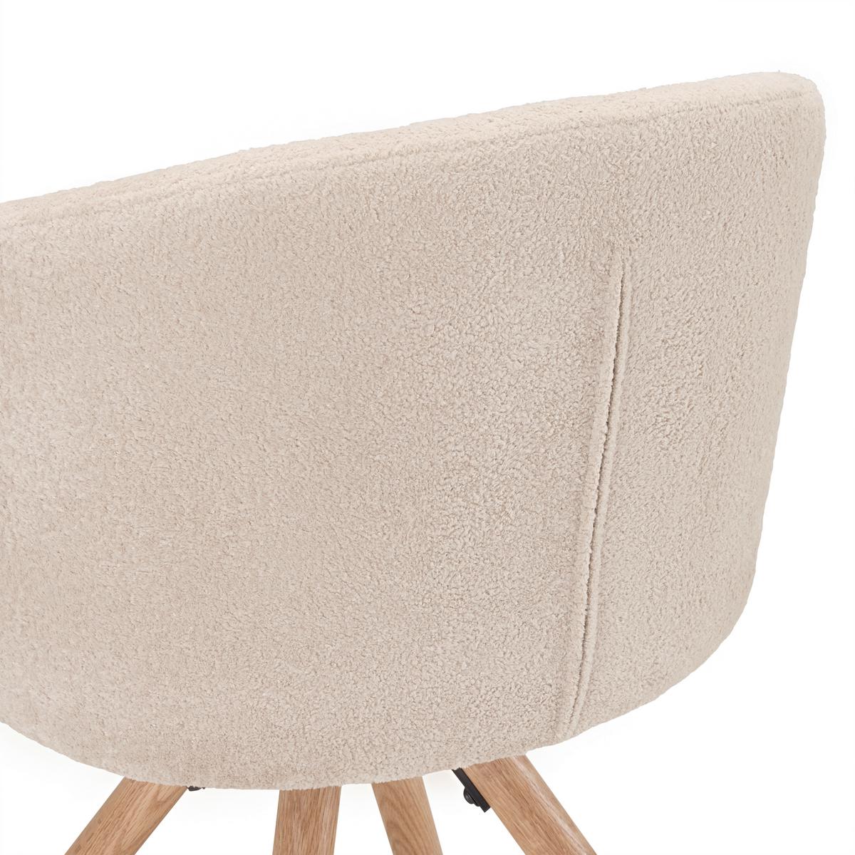 Stuhl Frida Beige/eichefarben - Eichefarben/Beige, Modern, Holz/Textil (57/76/57cm) - Mömax