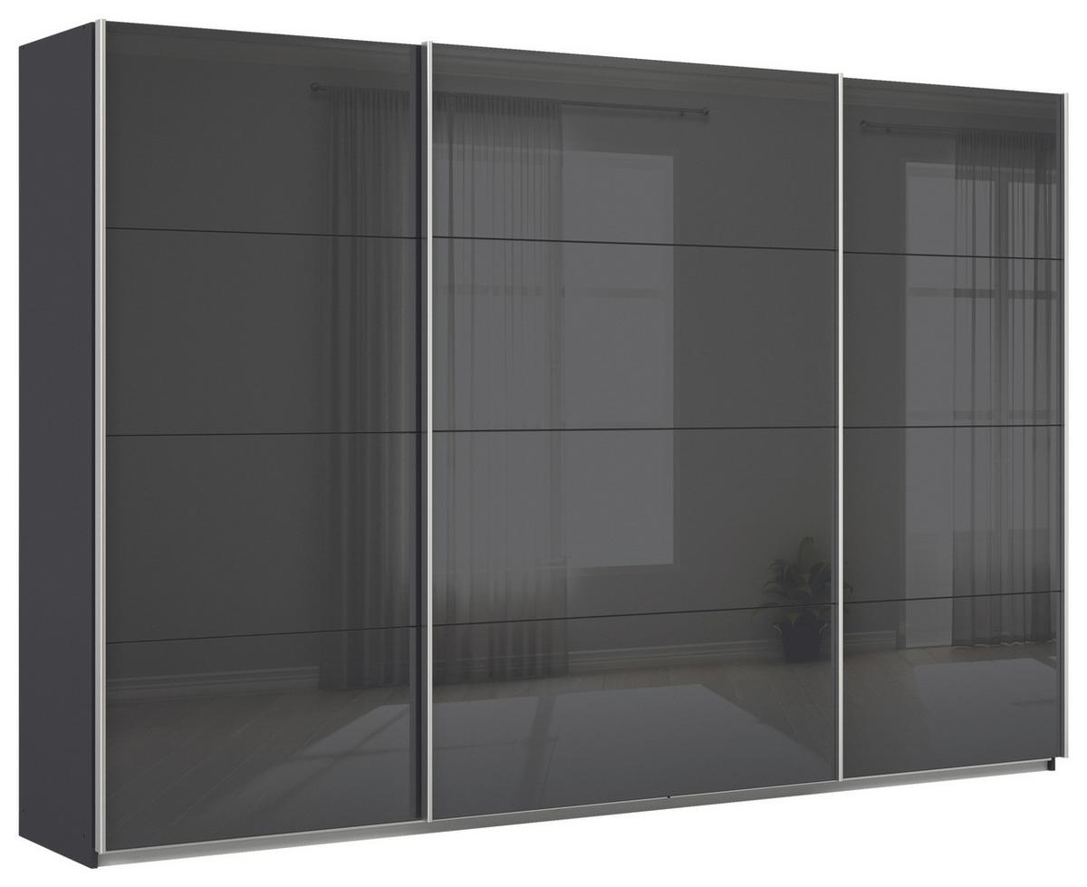 Ormar S Kliznim Vratima Feldkirch - antracit visoki sjaj/antracit, Moderno, staklo/drvni materijal (315/210/62cm) - Modern Living