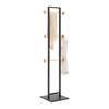 KLEIDERSTÄNDER KAYA -SB- - Anthrazit/Naturfarben, MODERN, Naturmaterialien/Holzwerkstoff (40/177/40cm) - Mömax