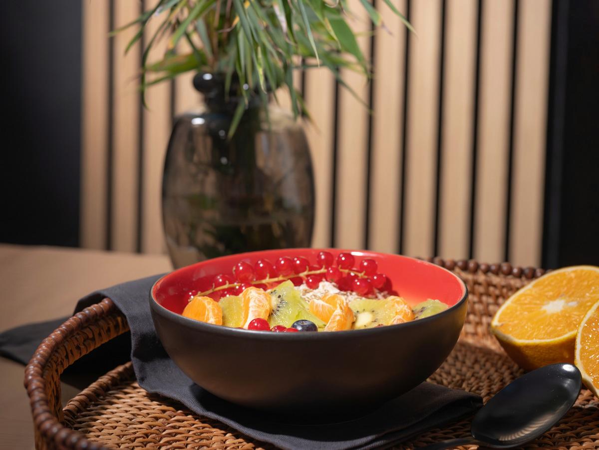 Tálszett 24927 Hot Red Smoothie Bowl - fekete/piros, Trend, kerámia (16,5/6cm) - Creatable