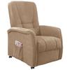 Relaxsessel Harry Hellbraun Nylon/Struktur - Hellbraun/Schwarz, Design, Kunststoff/Textil (77/107/88cm) - Livetastic