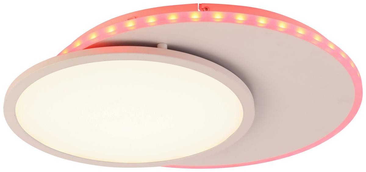 LED-Deckenleuchte Clarence max. 23 Watt - Weiss, Modern, Kunststoff/Metall (52/45/5cm) - Premium Living