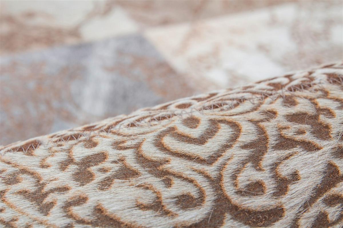 FLACHWEBETEPPICH COBRA 343 SILBER 200CM X 300CM - Silberfarben, Design, Leder/Textil (200/300cm) - Kayoom