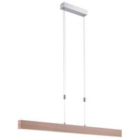 LAMPA WISZĄCA LED AMANDA - kolor aluminiowy, Design, tworzywo sztuczne/metal (110/5/160cm)