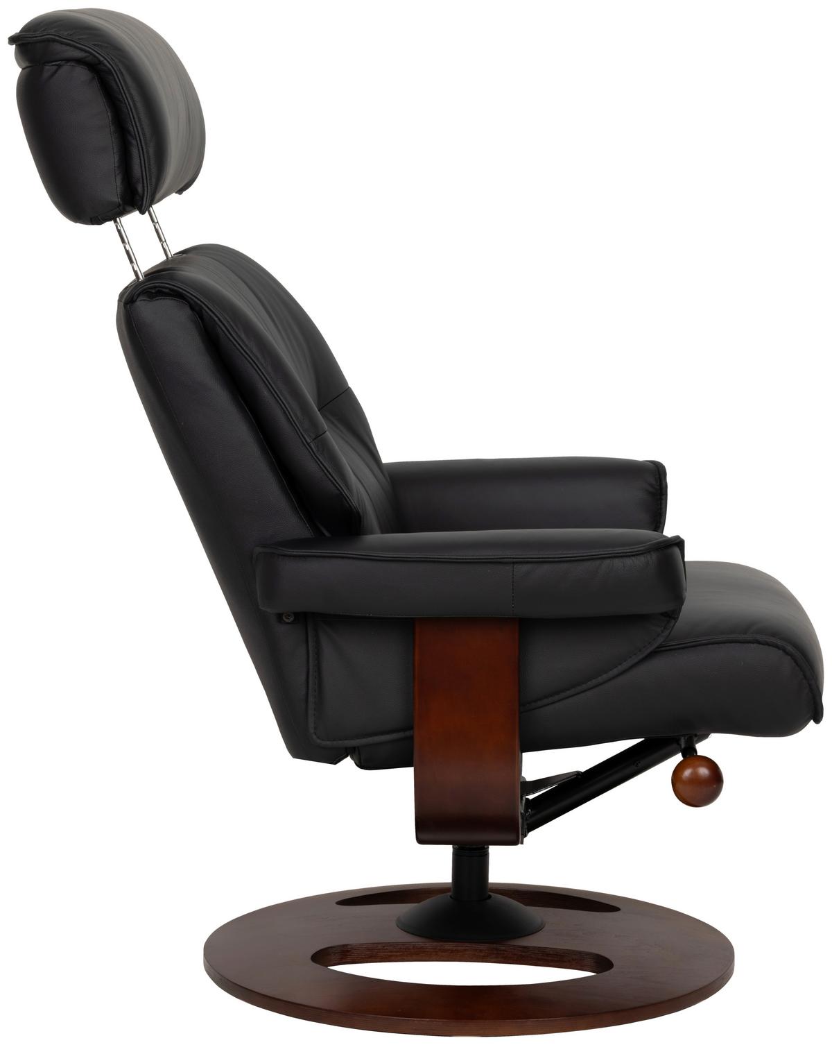 Počivalnik Calm, Črna - črna/barva oreha, Basics, kovina/tekstil (76/106/90cm) - Livetastic