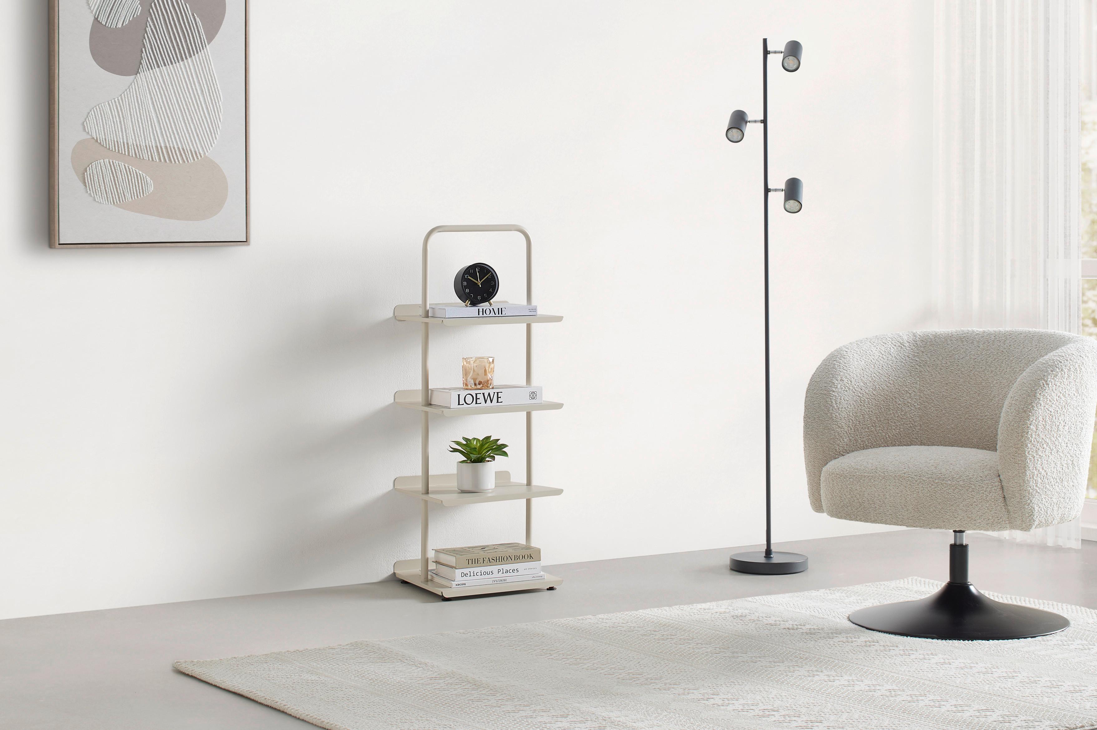 HYLLA JULIA -EXKLUSIV- - svart/kashmir, Modern, metall/plast (34/96/32cm) - Mömax