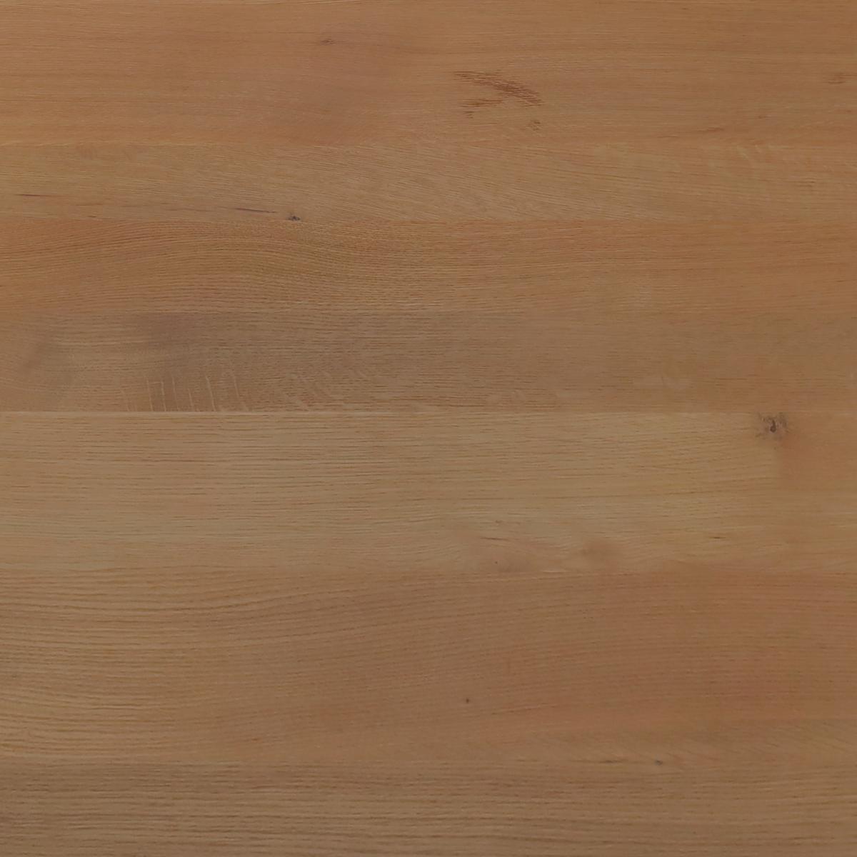 Esstisch Dan in Holz Eiche massiv ca. 180x90 cm - Eichefarben/Schwarz, MODERN, Holz/Metall (180/90/76cm) - Bessagi Home