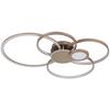 LEDPLAFONDLAMP GENIAL - Champagne/Cappuccino, Modern, Kunststof/Metaal (80/64/9cm) - Mömax