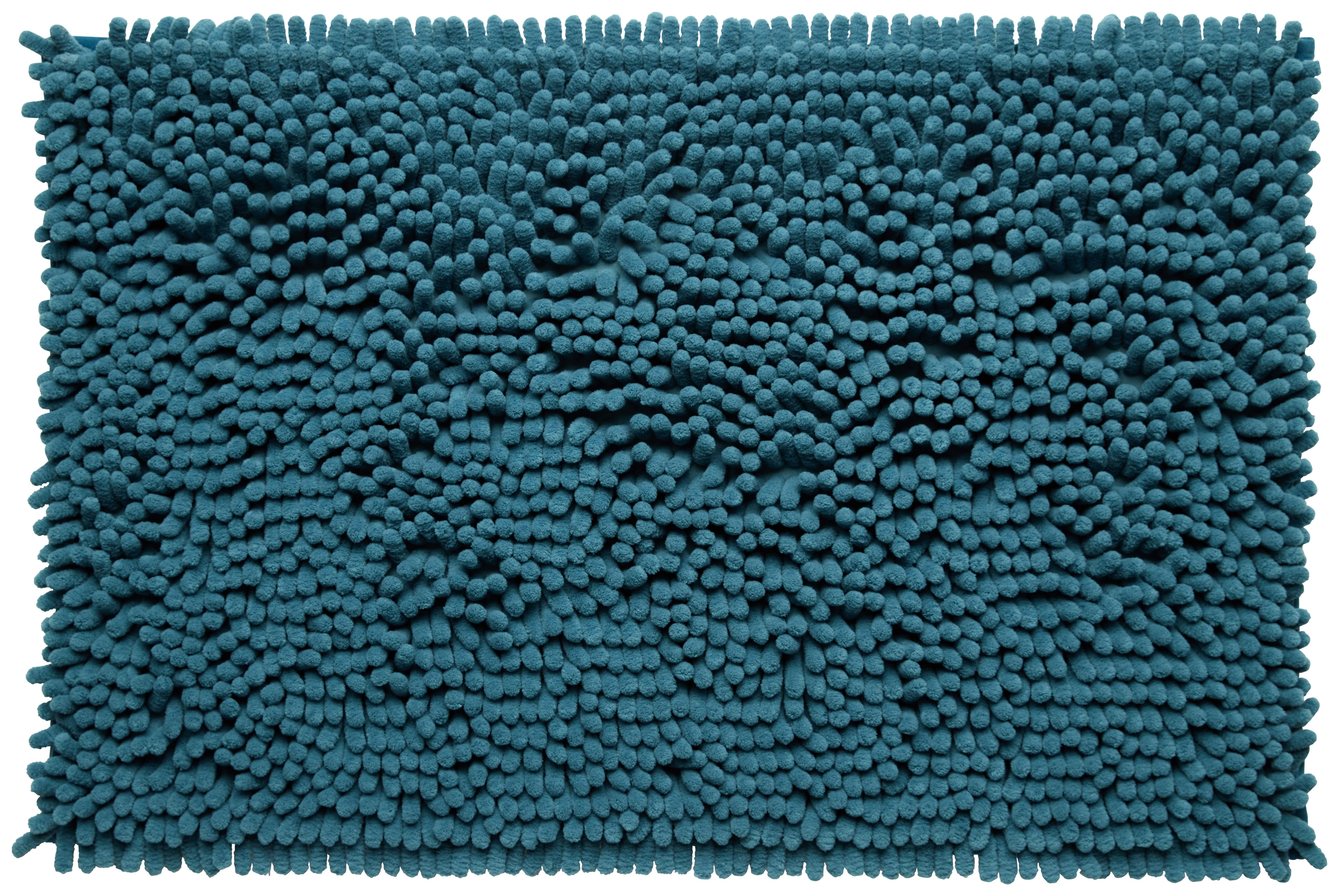 Badematte Jubi in Blau ca. 50x80cm - Blau, Konventionell, Textil (50/80cm) - Modern Living