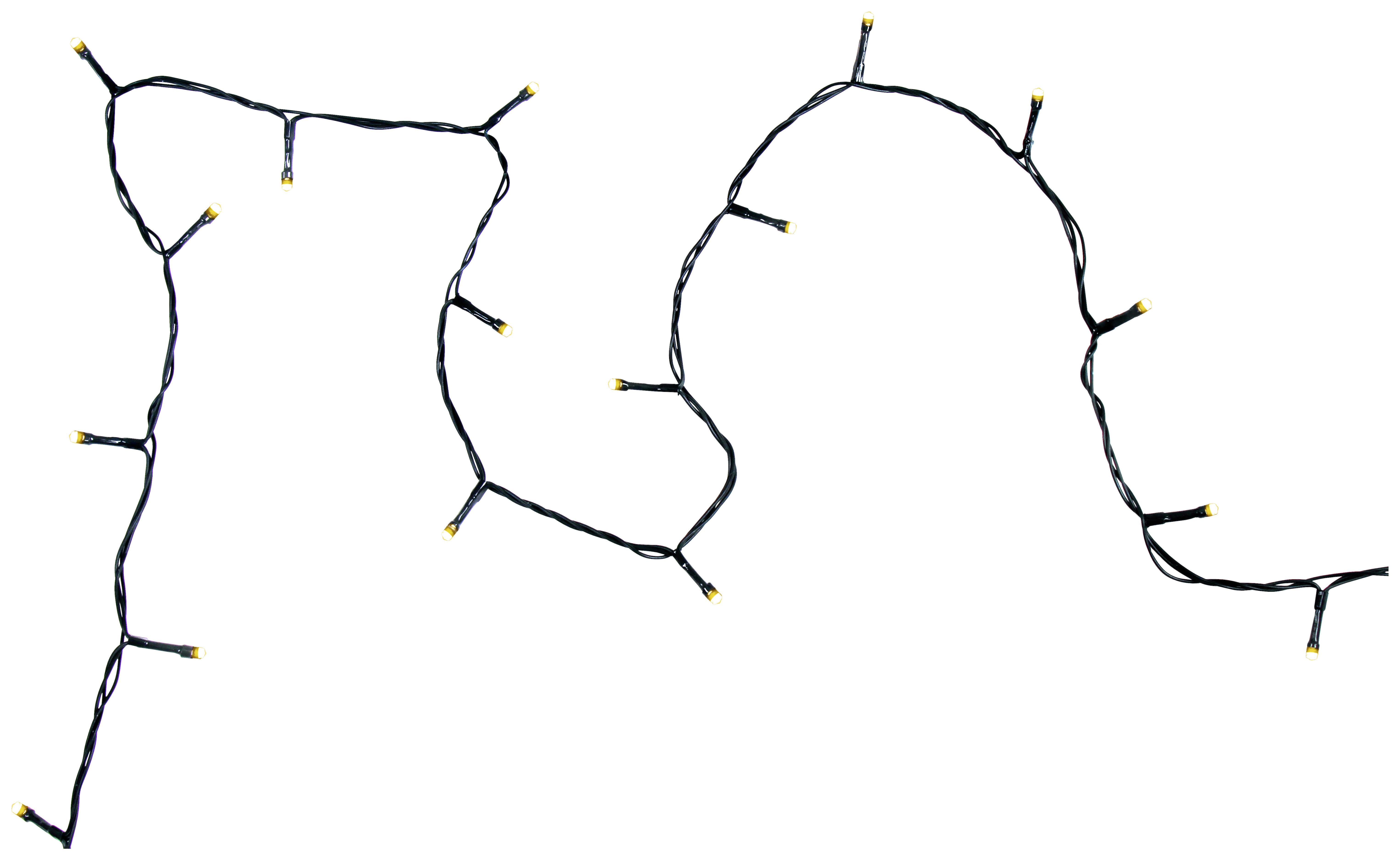 Svetlobna Girlanda Ji -Paz- - črna, Konvencionalno, kovina/umetna masa (1342,50cm) - Modern Living