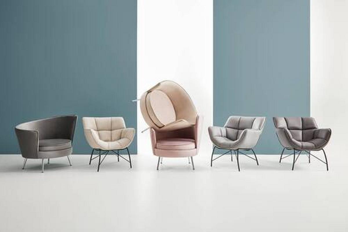 Sessel Cherie Dunkelgrau Samt - Chromfarben/Dunkelgrau, MODERN, Textil/Metall (87/83/85cm) - Bessagi Home
