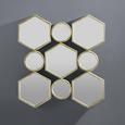 Spiegel Beni ca. 88x85,5 cm - Goldfarben, MODERN, Glas/Holzwerkstoff (88/85,5/6,5cm) - Mömax modern living Spiegel Beni ca. 88x85,5 cm - Goldfarben, MODERN, Glas/Holzwerkstoff (88/85,5/6,5cm) - Mömax modern living