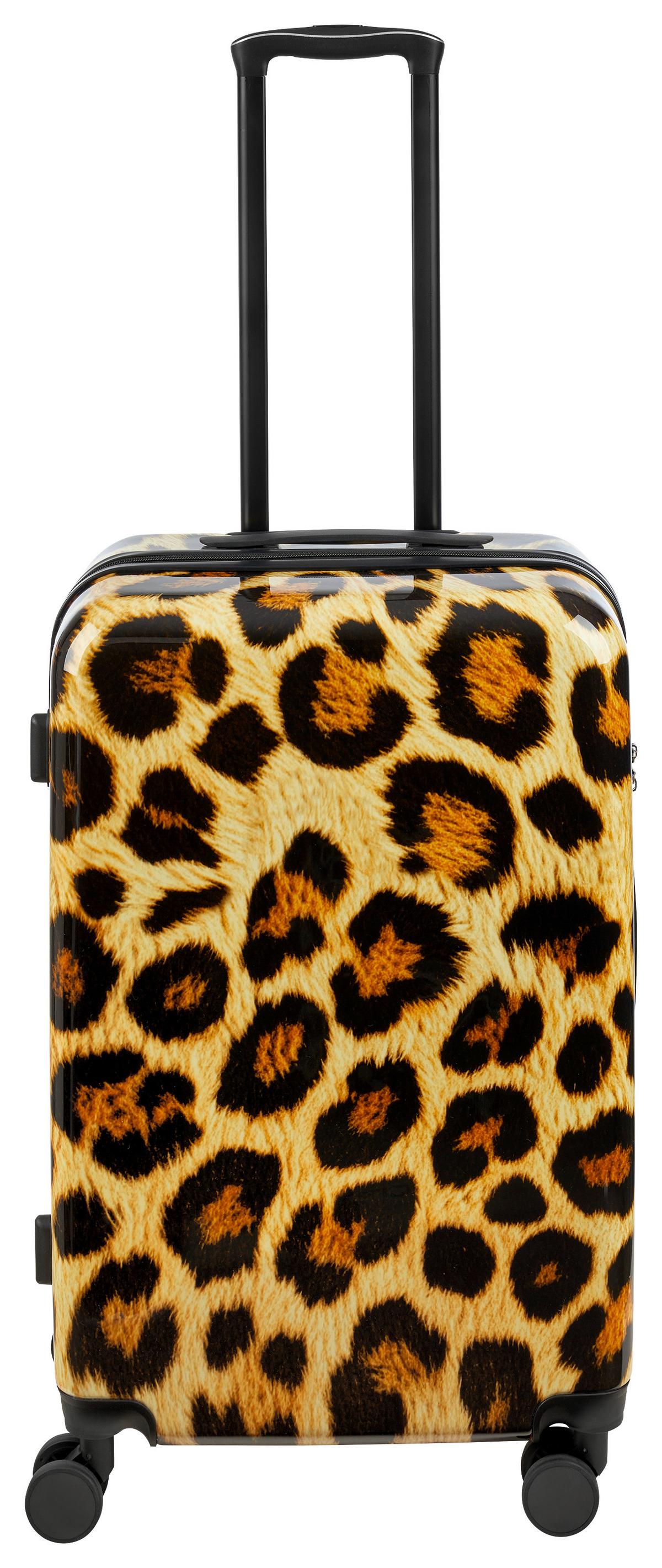 Reisekofferset Leo Leoprint, 3-teilig - Ecru, KONVENTIONELL, Kunststoff/Textil - Mömax