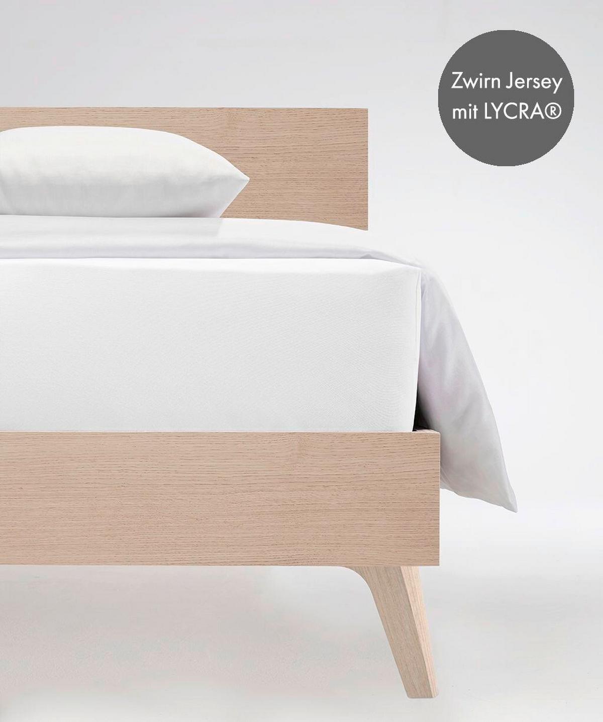 Boxspring-fixleintuch Q 4000 10 - Weiss, Basics, Textil (120/200-210cm) - Fleuresse