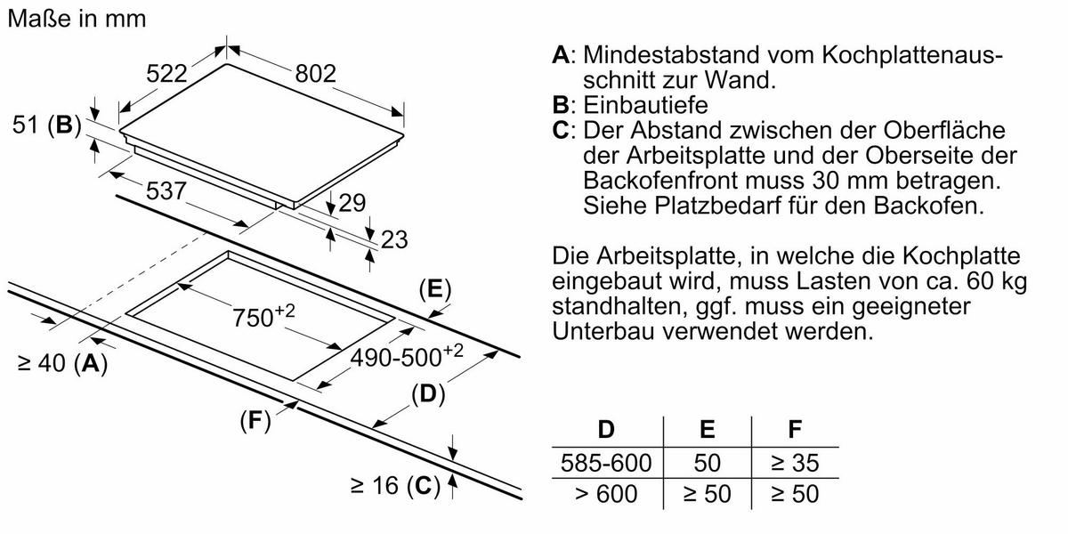 Induktionskochfeld PIE811BB5E in Schwarz - Schwarz, KONVENTIONELL (80,2/5,1/52,2cm) - Bosch