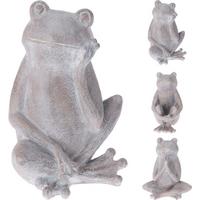 Dekor Béka Frog - szürke, műanyag (20/30/17cm)