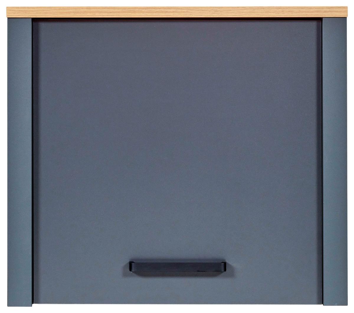 Aufsatzschrank Venet, Anthrazit/Artisan Eiche - Anthrazit/Schwarz, MODERN, Holzwerkstoff/Metall (70/60,5/60cm) - Mömax