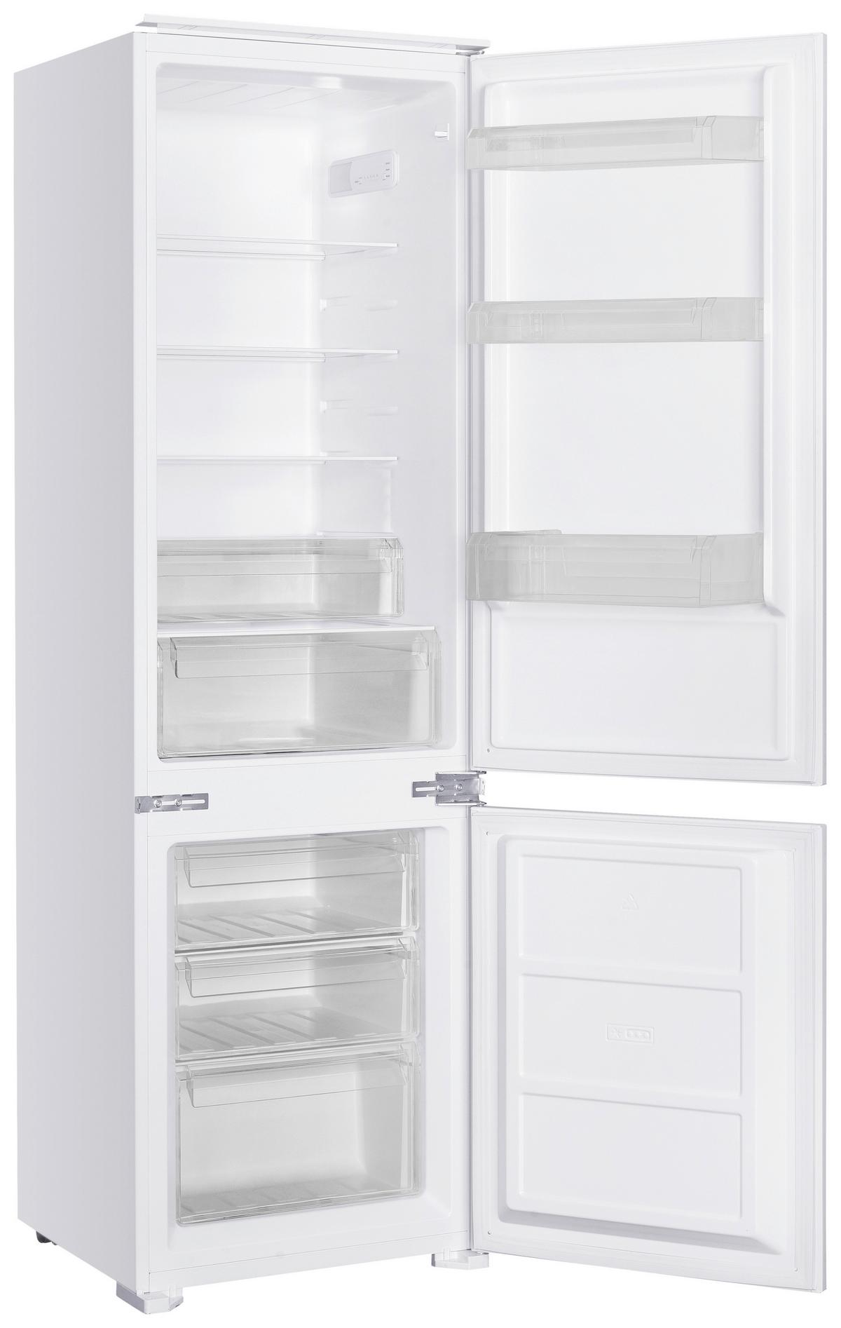 Kühl-Gefrier-Kombination GKE178-16 Weiß - Weiß, Trend, Glas/Kunststoff (54/178/54cm) - Respekta