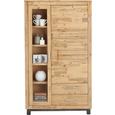Vitrine Akaziefarben Echtholz - Silberfarben/Akaziefarben, KONVENTIONELL, Holz/Metall (110/190/45cm) - Zandiara Vitrine Akaziefarben Echtholz - Silberfarben/Akaziefarben, KONVENTIONELL, Holz/Metall (110/190/45cm) - Zandiara