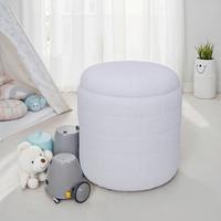 HOCKER WL7.423 - Weiss, Basics, Textil (40/45/40cm) - Livetastic