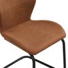 SCHOMMELSTOEL ANIKA - Bruin/Zwart, Modern, Textiel/Metaal (49/91/59cm) - Mömax