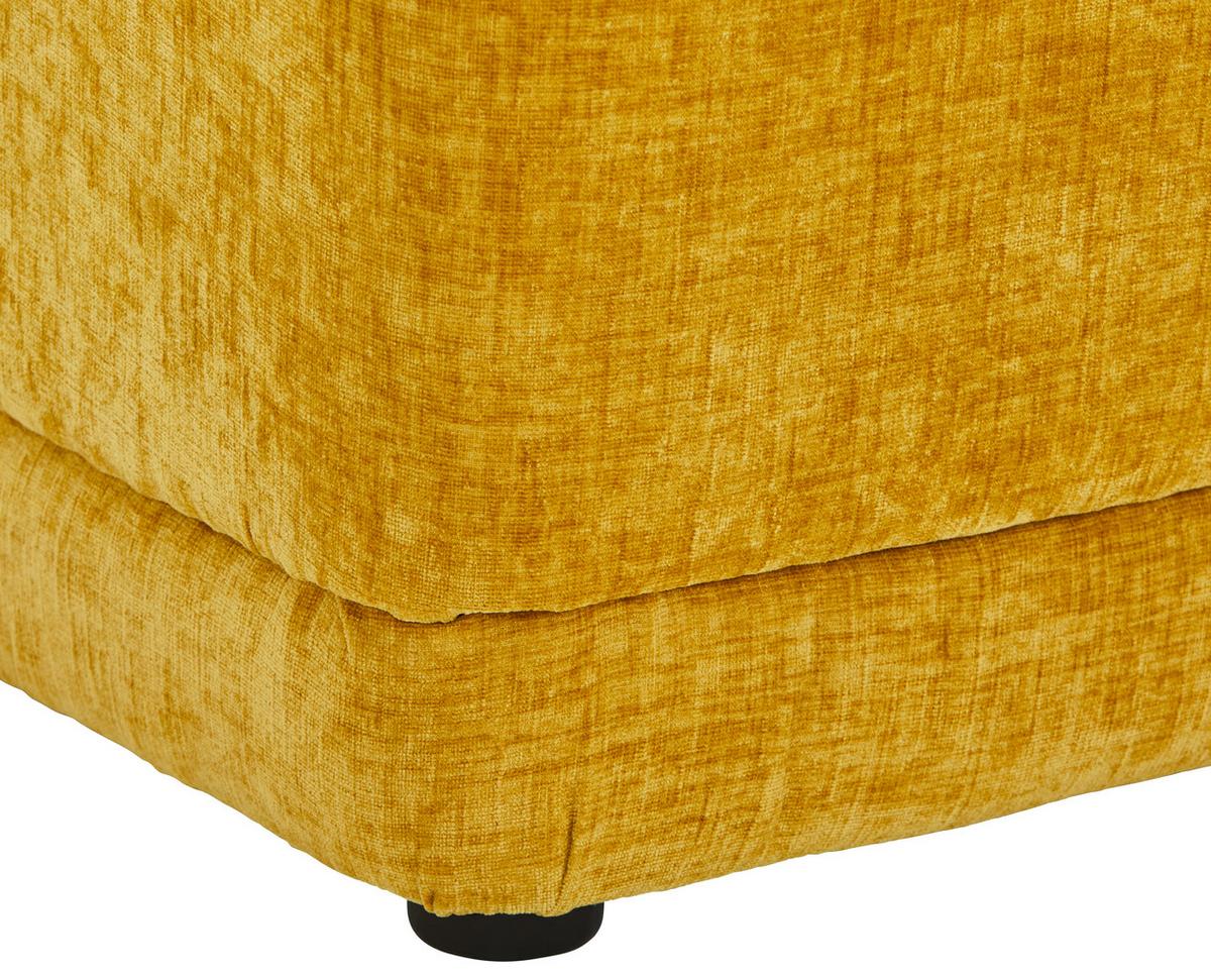 FOTEL POLSTER - żółty, Design, drewno/tkanina (64/71/73cm) - MID.YOU